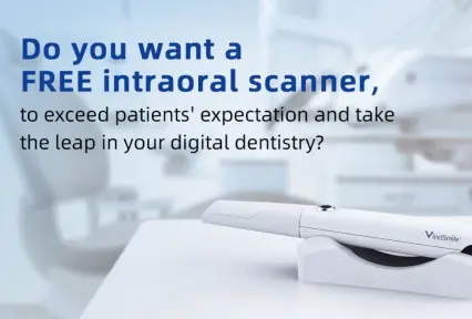 Do you want a Free intraoral scanner, to exceed patients' expectation and take the leap in your digital dentistry